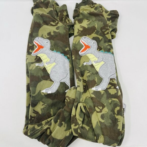 Carters Baby Boys 12 Months Lot of 2 One Piece Camo Fleece Footed Pajamas 1678 - Picture 1 of 6